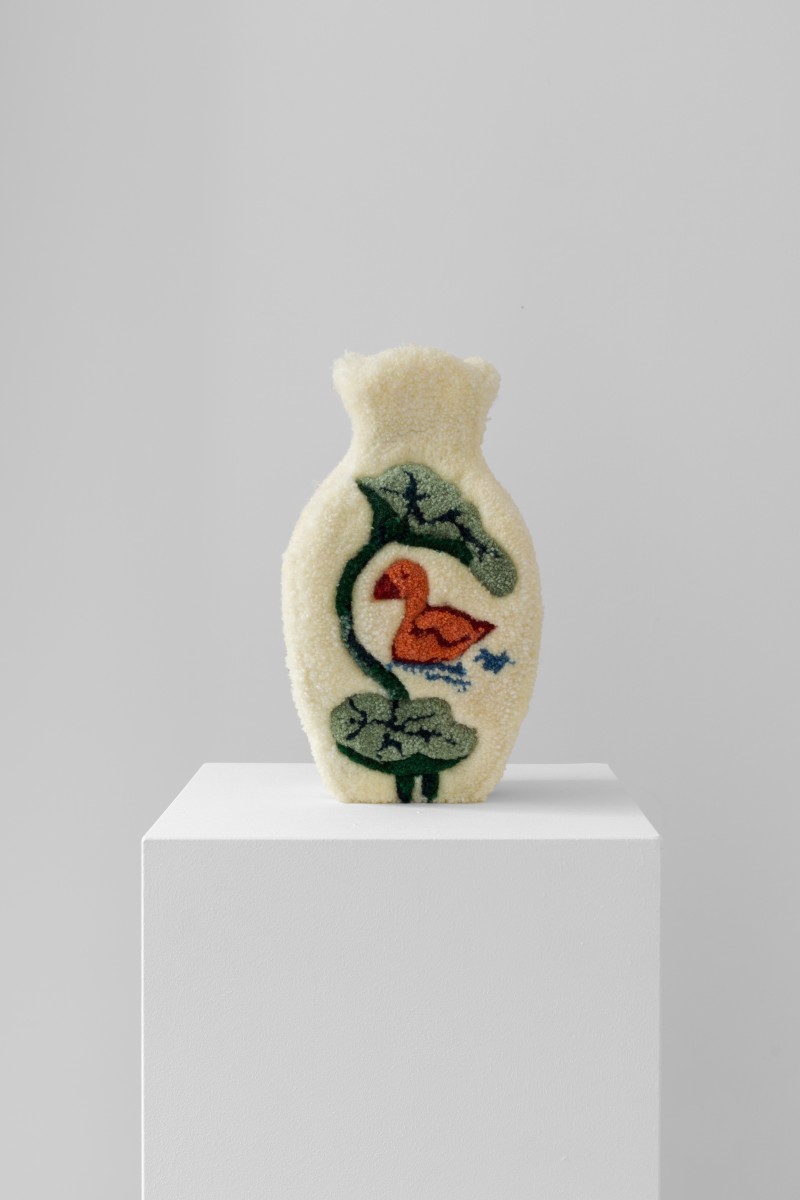 LARGE WHITE FLASK