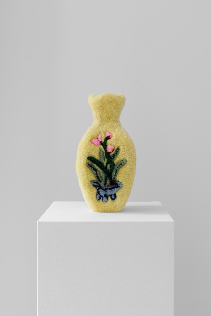 LARGE YELLOW FLASK