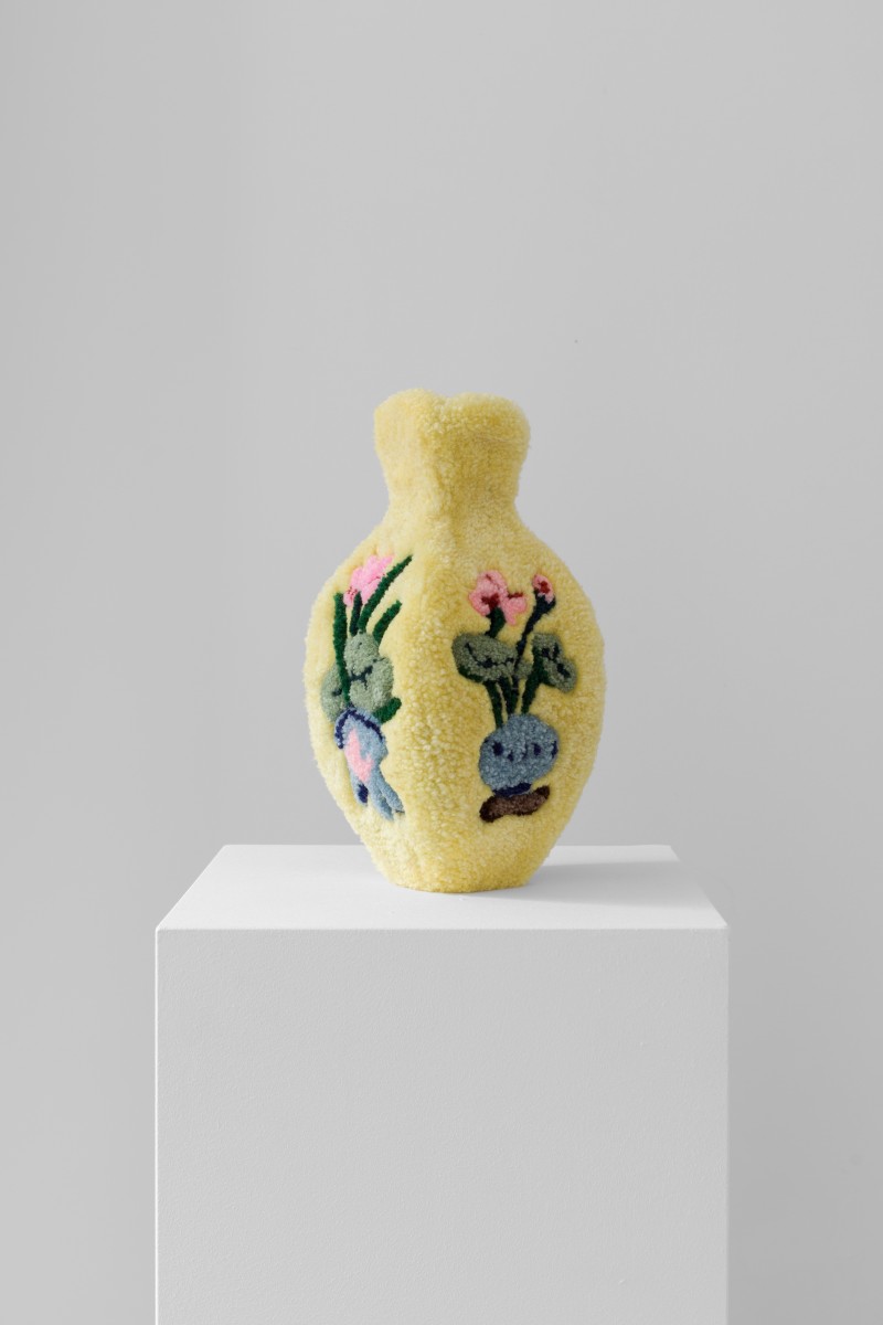 LARGE YELLOW FLASK