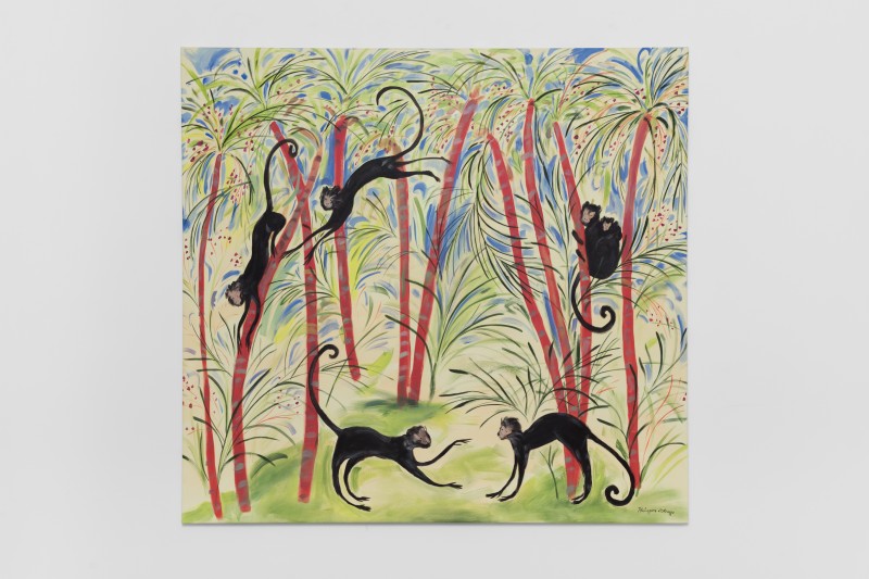 Les Singes dans les Açais