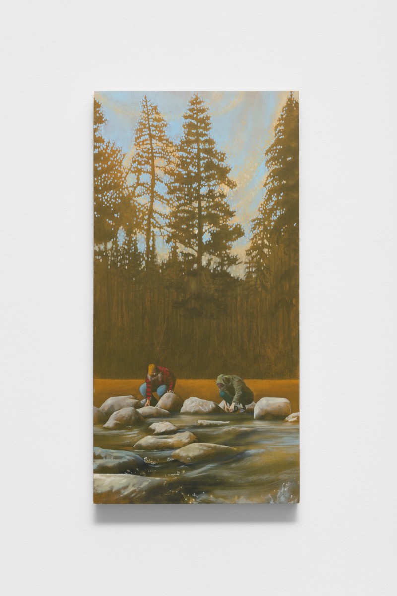 Mom and Rebecca with Their Hands in the Headwaters